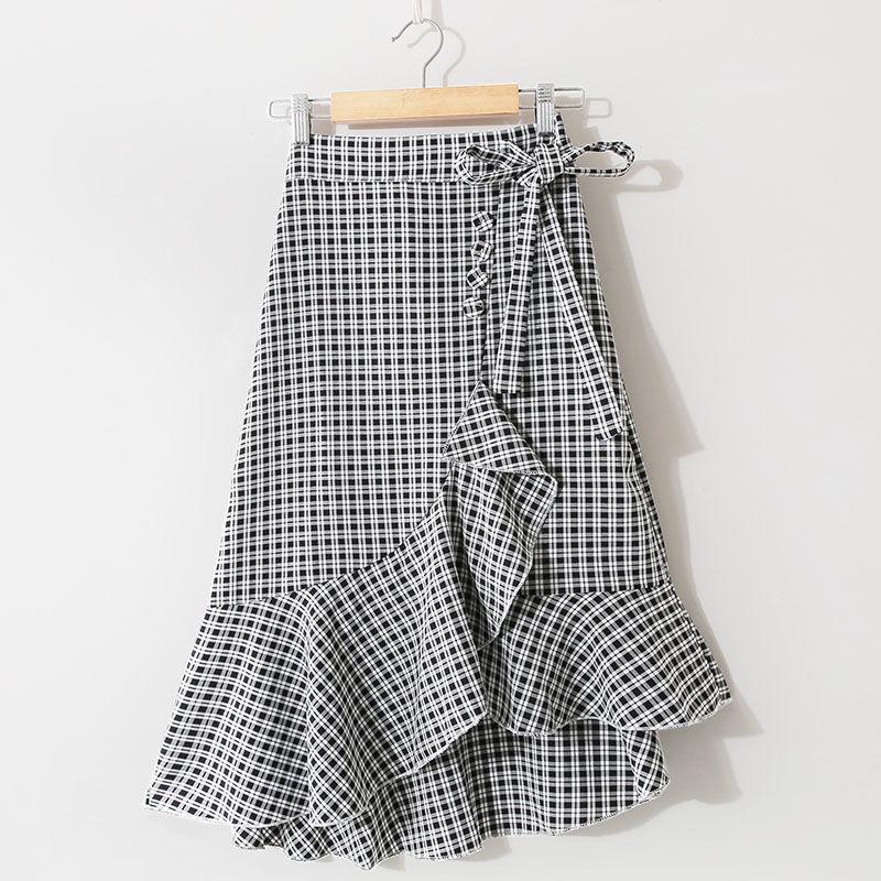 Ladies Retro Skirt Elegant Zipper Skirt Retro Pleated
