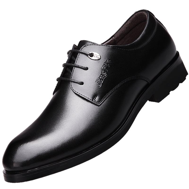 Pair of Shoes Men Pointed Toe Slip on Dress Oxford Leather Luxury Wedding Shoes