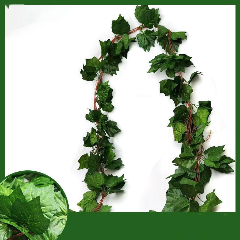 Imitation Grape Leaf Vine Creeper Rattan Ivy Leaf Green Stalk Plant Fake Green Leaf Ceiling Decoration Green Plant