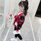 Little Girl Spring and Autumn Sweater Long-sleeved Slim Knit Cardigan Jacket Older Children's Clothing Fashion