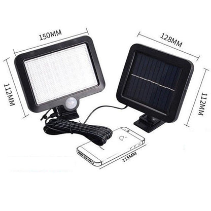 56 LED Solar Lamp Outdoor Waterproof PIR Motion Sensor Solar Powered Wall Lamp