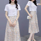 Western Style V-neck Drawstring Top Women's Short-sleeved Spring and Summer Korean Version All-match Design White Lace Shirt