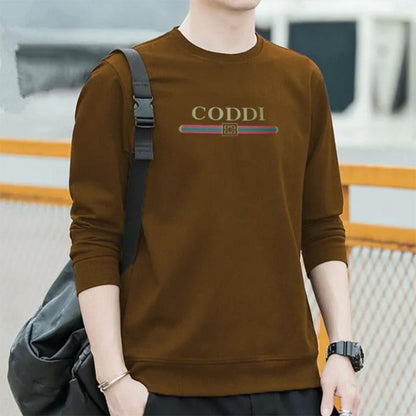 Autumn Sweater Men's Sweatshirts Large Size Long-sleeved Plus Velvet Round Neck Trendy Pullover Loose Bottoming Top