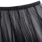 Women Skirts Summer Casual A-line Mesh Skirt Solid Color Long Skirts Elastic High Waist Skirt Loose Gauze Skirt