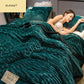 Blanket Thick Coral Fleece Blanket Winter Blanket Quilt Flannel Warm Sheets Office Nap Blanket Bedspread Blanket Floral Modern Blanket for Couch