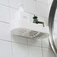 New Bathroom Shelf Adhesive Storage Rack Corner Holder Shower Gel Shampoo Organizer Basket Kitchen Bathroom Supplies Accessories