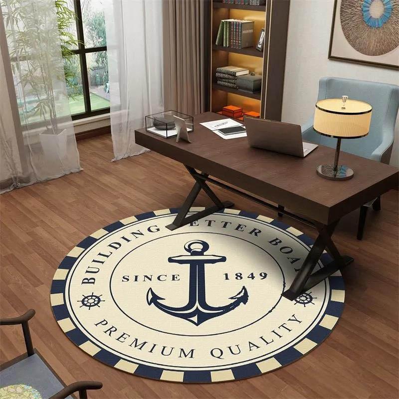 Round Carpet Living Room Light Luxury Style Trend Room Carpet Bedroom Bedside