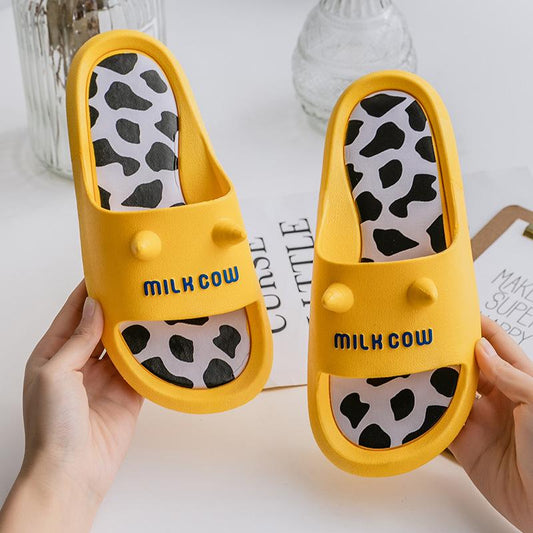 Summer Cartoon Female Outer Wear Slippers Bathroom Bath Non-slip Home Home Couple Shoes Men's Indoor Cute Sandals and Slippers
