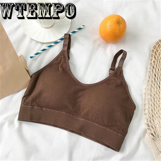 Sexy Sports Bra Top For Fitness Women Push Up Cross Straps Workout Bra For Women Gym Running Jogging
