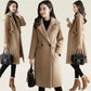 Woolen Coat Women's Mid-length Autumn and Winter Waist-length Slimming Over-the-knee Woolen Coat