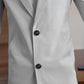 Men Business Suit V-neck Solid Color Coat Slim Windbreaker Casual Trend Parka Long Spring