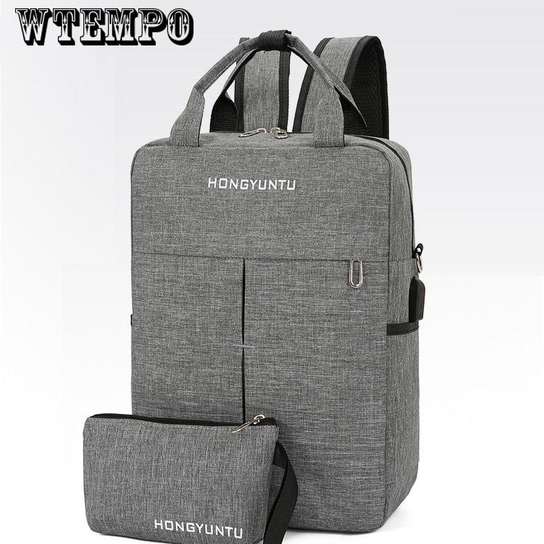 Backpack large capacity charge leisure laptop bag college student bag travel backpack