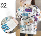 Spring and Autumn Korean Wave Plus Size Women's Sweater Loose Korean Version Long Sleeve T-Shirt Top