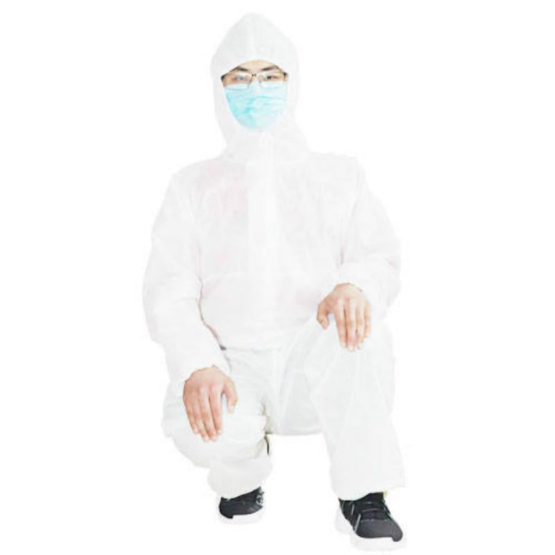 White protective clothing Thermal insulation seals Professional protective Prevents droplets