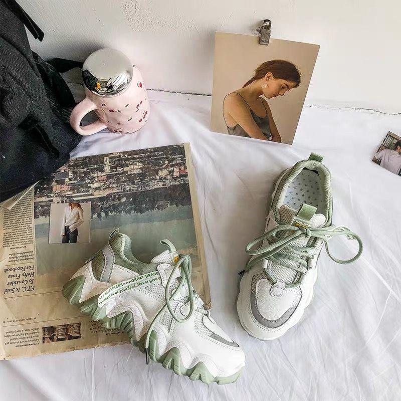 Women Chunky Sneakers White Tenis Female Casual Shoes Old Dad Shoes Ladies Walking Vulcanized Shoes