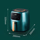 Household Multifunctional Air Fryer Automatic French Fries Machine Large Capacity Electric Fryer Without Oil Fume