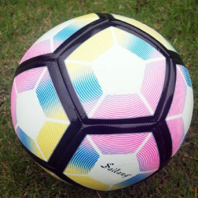 Size 5 Colorful Soccer Ball Set PU Leather Football Wearable Soccer Training and  Competition Ball