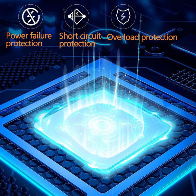 Dual-cylinder High-power Car Air Pump Set Portable Digital Tire Inflator Multi-function Car Pump Cigarette Lighter Head