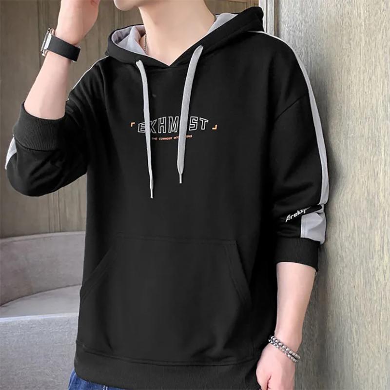 Hooded Sweater Men's Loose All-match Autumn Sports Jacket Korean Casual Outerwear Sweatshirts Clothes