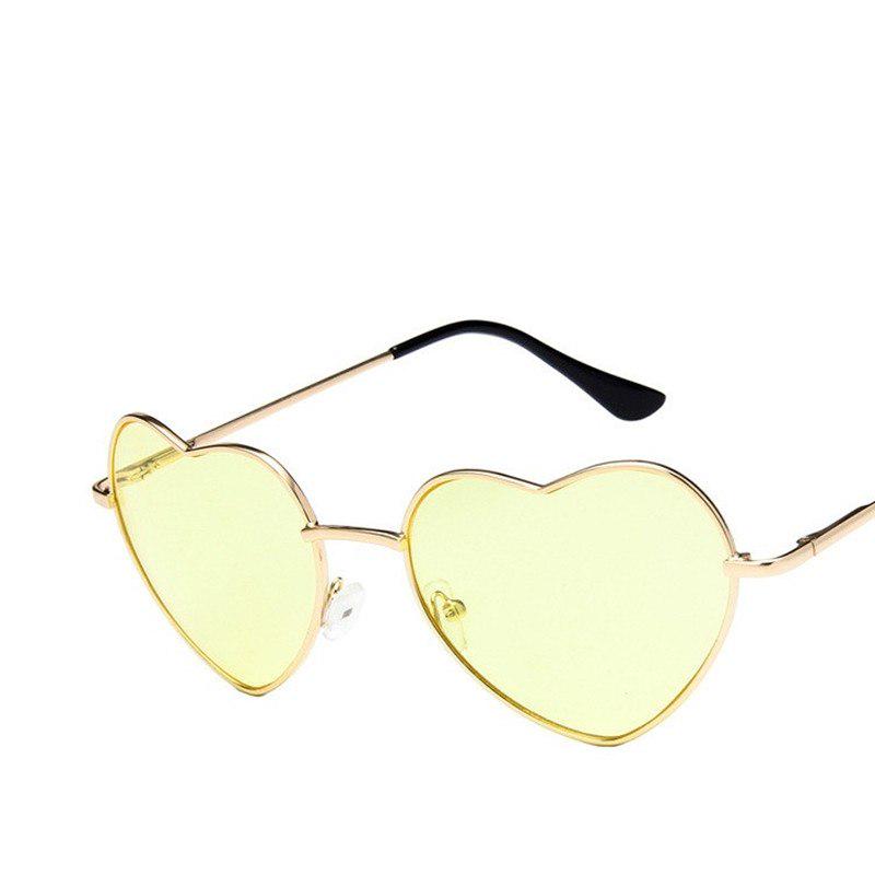 Heart Shaped sunglasses woman Lovely shades Sun Glasses for women candy color metal frame girl sungl