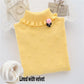 Girl Sweater Plus Velvet Thick Autumn and Winter Solid Color Set High Collar Long-sleeved Big Children's Knitting Shirt
