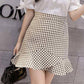 High-waisted Fishtail Skirt Short Skirt Women's Half-length Skirt A-line Skirt Summer Thin Hip Ruffled Shorts Skirt Sexy and Cute