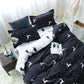 Net Celebrity Four-piece Bedding Cartoon Bed Linen Quilt Sanding Three-piece Student Bedding