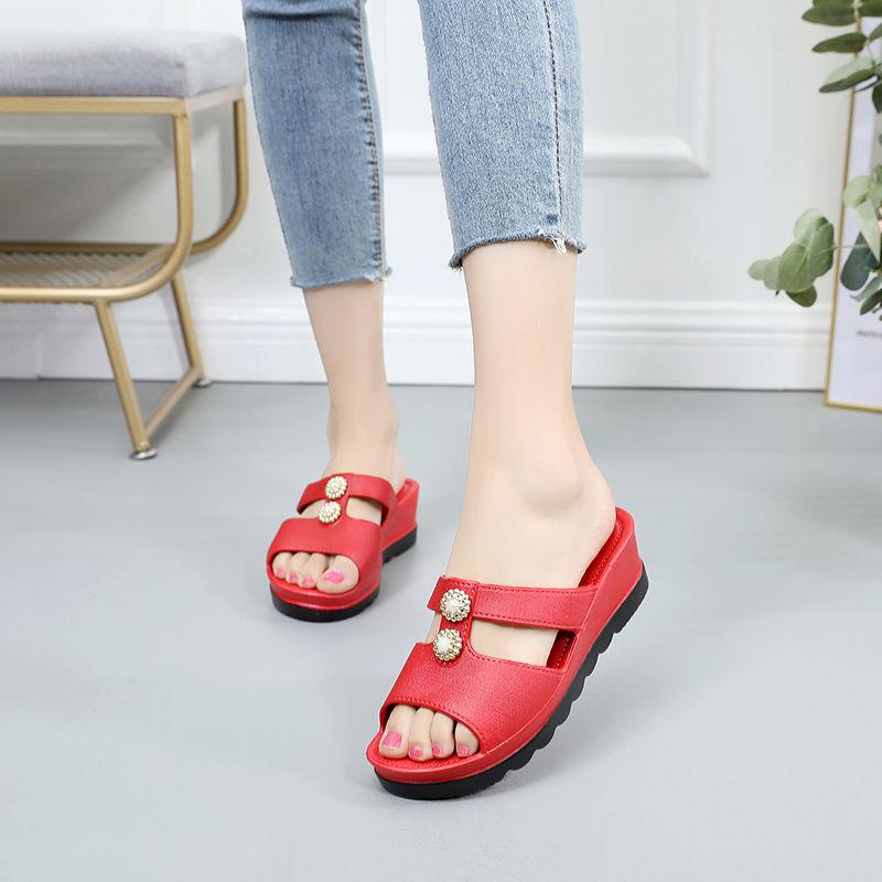 Heighten Slippers Women Wear Thick-soled Wedges Platform Shoes Summer Fashion Non-slip Sandals Slippers