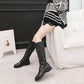 Long Tube Martin Boots Female 2019 Autumn British Style Straps Knight Boots Flat Women's Boots