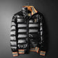 Thick Warm Outdoor Windproof Men's Down Jacket Fashion Trend Short Stand Collar White Duck Down Men's Jacket