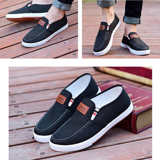 Breathable Korean Trend Casual Cloth Shoes Flat Casual Non-slip Wear-resistant Low-top Sneakers