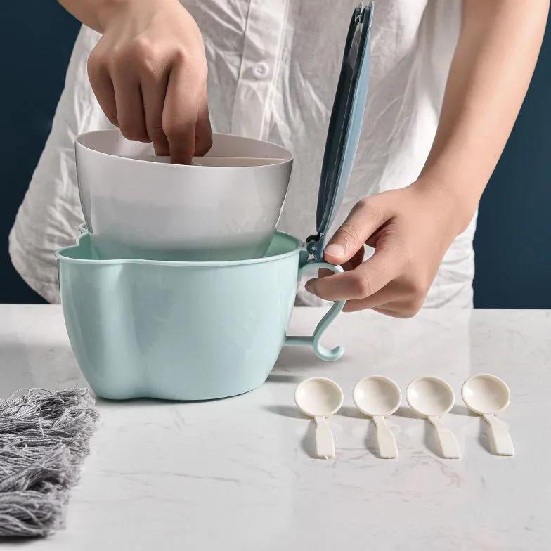 Creative Integrated Multi-grid Seasoning Box Household Kitchen Storage Seasoning Box Salt Shaker Seasoning Jar