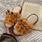 Autumn and Winter Cute Little Antler Cotton Slippers Warm Flat Shoes Indoor Non-slip Cotton Shoes Soft Shoes