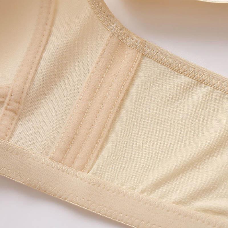 Ladies Sweet Style Thin No Steel Ring Gathering Non-magnetic Breathable Anti-sagging Top Support Thin Beautiful Back Lightweight Comfortable Bra