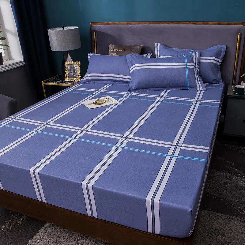 One Piece Non-slip Wear-resistant Cotton Mattress Cover Double Bedroom Mattress Protector 2.0m