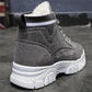 Winter Plus Velvet Women's Shoes Thick Warm Cotton Shoes Flat Heel Platform All-match Student High Tube