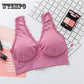 Women Breathable Sports Bra,Absorb Sweat Shockproof Padded Sports Bra Top Athletic Gym Running