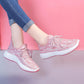 Spring Autumn Women's Casual Sports Shoes Lightweight Non-slip Running Shoes Wear-resistant Flat Shoes Women's Large Size