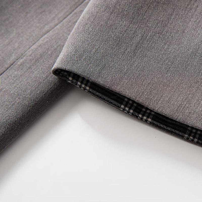 Gray Suit Jacket Design Sense Temperament Casual Loose Women's Casual Suit Jacket Long Section of Small Suit British Style