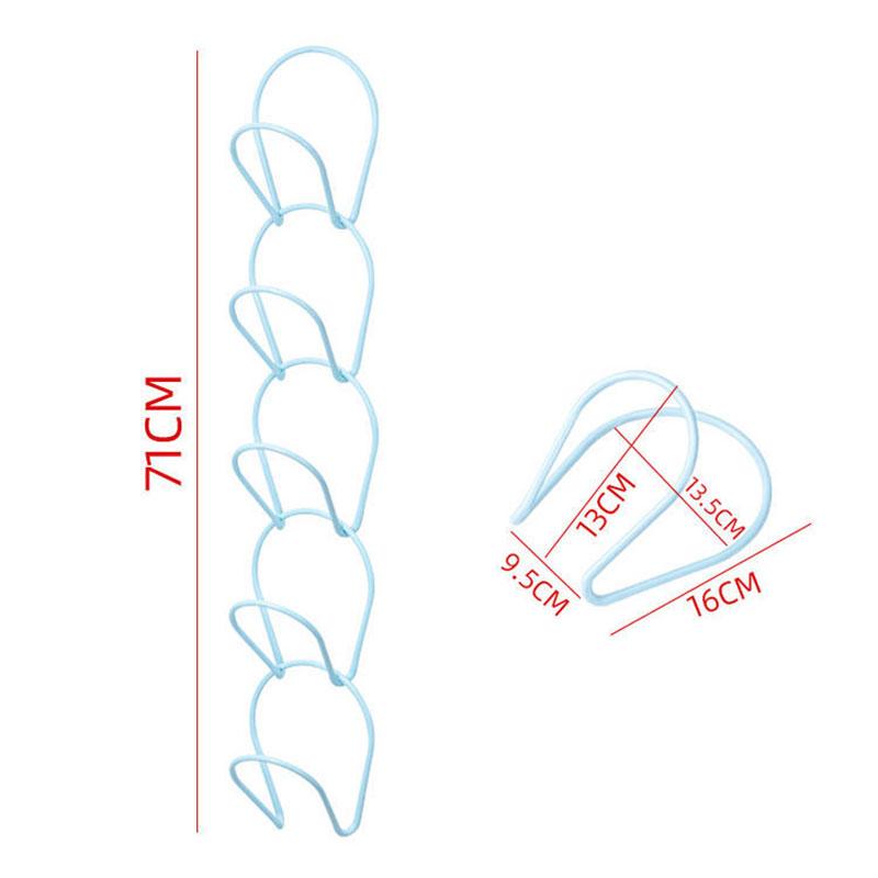 5PCS Household Coat Rack Free Punching Bedroom Hanging Hat Storage Rack Behind The Door Wall-mounted Hat Rack Bathroom Towel Rack Household Hat Rack