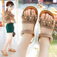 Sandals Girls Kids Sandals Princess Sweet Flower Children Summer Beach ShoesBrand New Soft Sweet Floral with Pearl