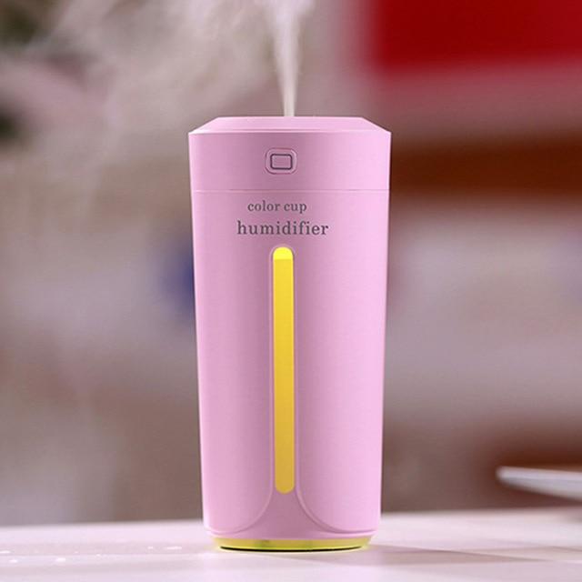 Air Humidifier Eliminate Static Electricity Clean Air Care for Skin Nano Spray Technology Mute Design 7 Color Lights Car Office