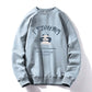 Autumn and Winter Youth Men's Round Neck Sweater Long-sleeved T-shirt Men Plus Velvet Jacket