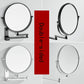 No Need To Punch Adjustable Bathroom Makeup Mirror Wall-mounted Folding Beauty Mirror Magnifying Glass Double-sided Mirror Home