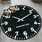 Fashion Modern Simple Round Carpet Personality Black and White Clock Table Pattern Living Room Bedroom Hanging Basket Chair Non-slip Round Mat Carpet