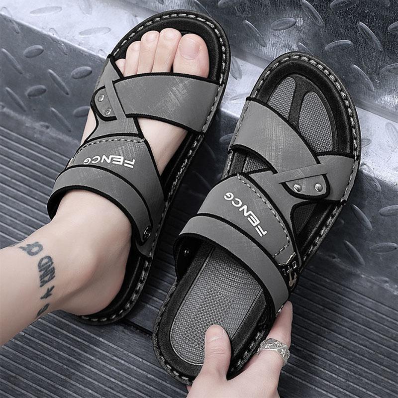 Men's Sandals Driving Dual-use Summer Non-slip Soft-soled Slippers To Wear Cool and Waterproof