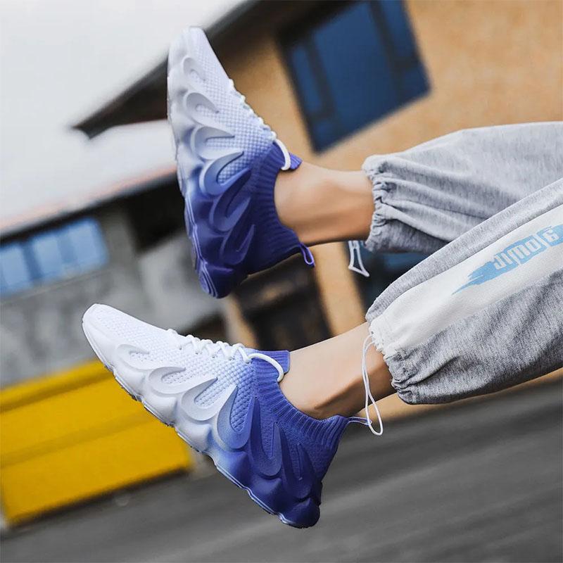 Men's Coconut Shoes Spring Sports Shoes Boys Breathable Mesh Shoes Lightweight Casual Shoes Comfortable Fitness Shoes Flying Knit Shoes