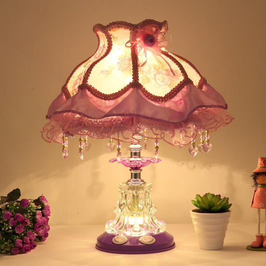 Furniture Pastoral Flavor Lace Lamp Bedside Lamp Table Lamp Nightstand Lamp Table Lamps Living Room