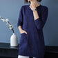 Autumn and Winter Loose Knit Sweater Mid-length Hedging Casual Bottoming Shirt Fashion All-match Female Sweater Skirt