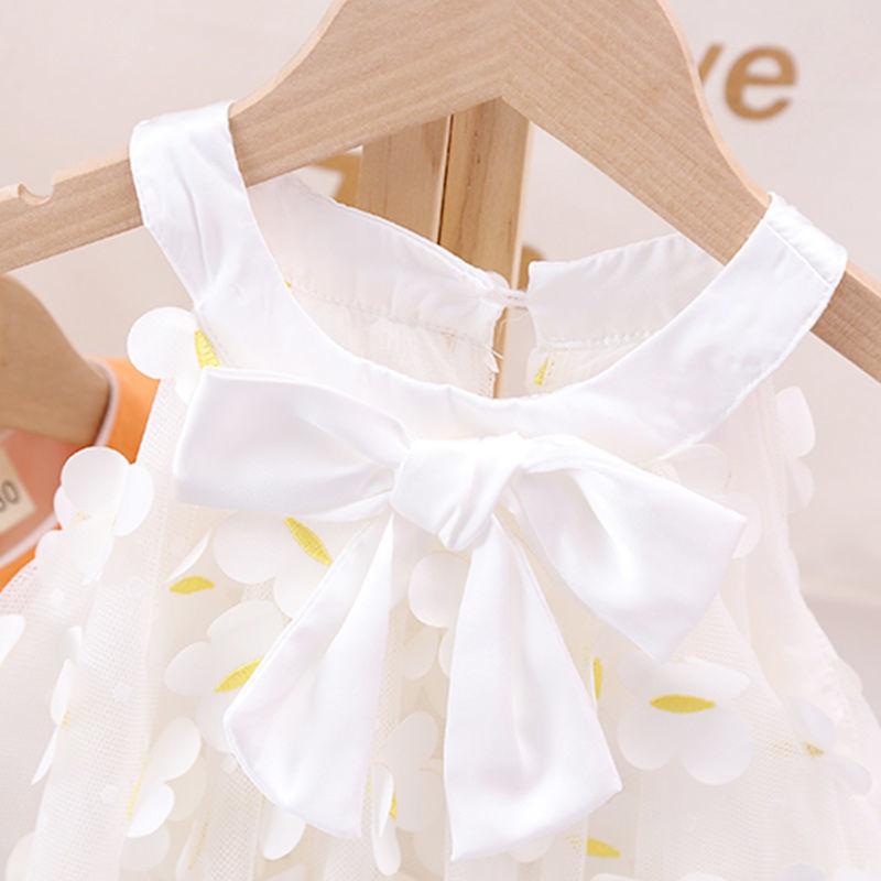 Girl's Princess Skirt Summer Dress Children's Dress Korean Style Little Girl's Sleeveless Skirt Poncho Children's Dress